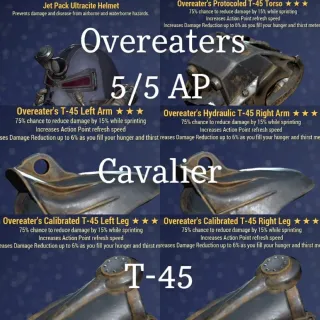 Overaters AP Cav T-45 PA Set