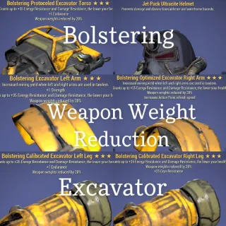 Bolstering WWR Excavator PA Set 