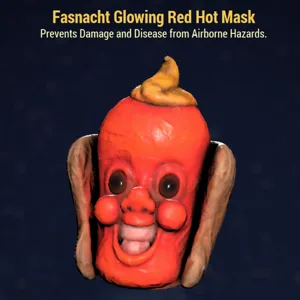 Glowing Red Hot Mask