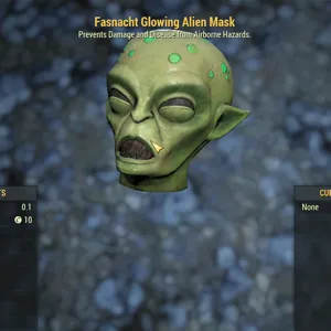 Glowing Alien Mask