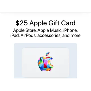 $25.00 USD Apple