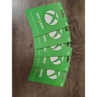 $125.00 USD Xbox Gift Card