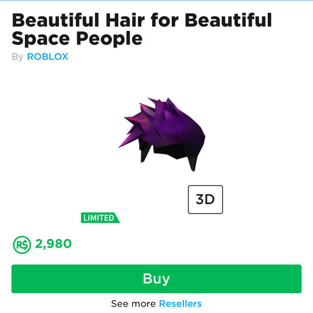 Roblox Beautiful Hair For Space People