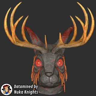 Glowing Jackelope Mask