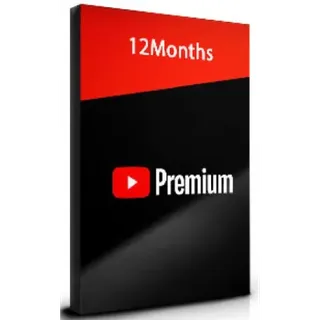 12 MONTH YOUTUBE PREMIUM