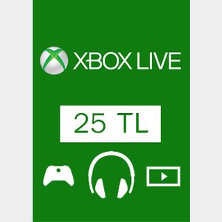 Xbox Live Gift Card 25 TL - Xbox Gift Tarjetas de Regalo Gameflip