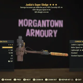 Weapon | Junkies SS/RW Super Sledge