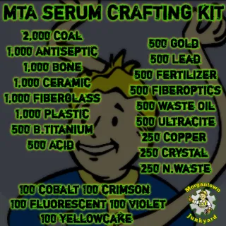 Junk | MTA Serum Crafting Kit