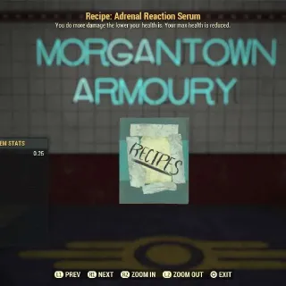 Recipe | 50x Adrenal Reaction