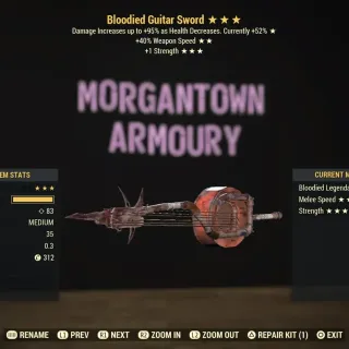 Weapon | Bloodied SS/S Guitar Sword