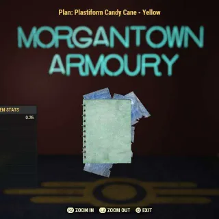 Plan | Plastiform Candy Cane Yellow