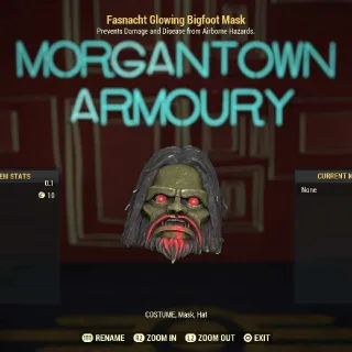 Apparel | Fasnacht Glowing Bigfoot Mask