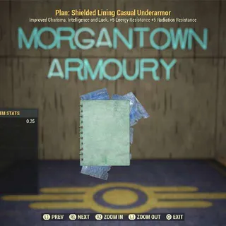 Plan | Shielded lining Casual X5