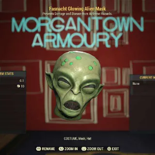 Apparel | Fasnacht Glowing Alien Mask