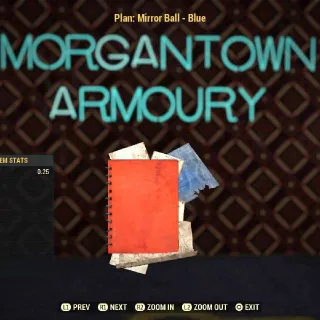 Plan | Mirror ball - Blue