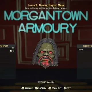 Apparel | Fasnacht Glowing Bigfoot Mask