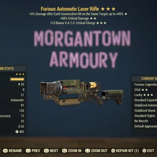 Weapon | Furious C50/C15 Laser Rifle