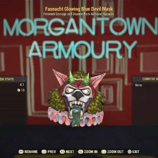 Apparel | Fasnacht Glowing Blue devil