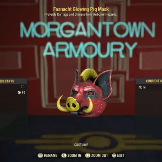 Apparel | Fasnacht Glowing Pig Mask