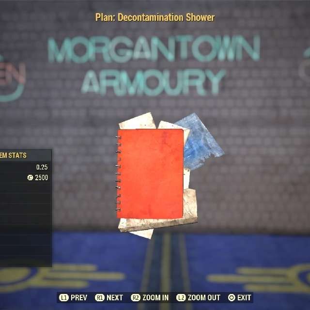 Plan Decontamination shower Game Items Gameflip