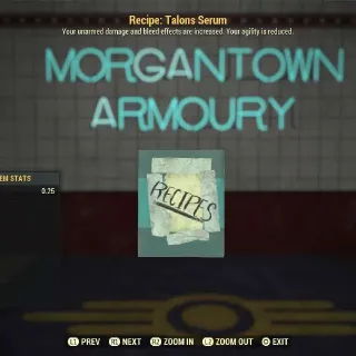 Recipe | 50x Talons Serum