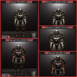 Plan | 5X T-60 B.O.S Paints