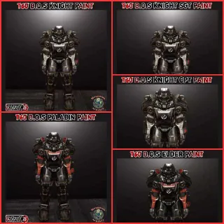 Plan | 5X T-60 B.O.S Paints