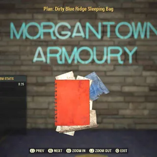 Plan | Dirty blue ridge sleep Bag