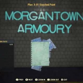 Plan | X01 scorched paint