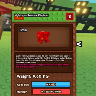 Pet Weight Boosting Service 56kg+ w/ Nightmare