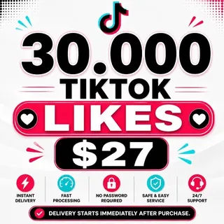 TikTok  tlktok Likes 30,000