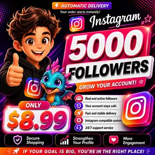 Instagram 5000 Followers 🚀 Only $8.99 – Instant Delivery ⚡