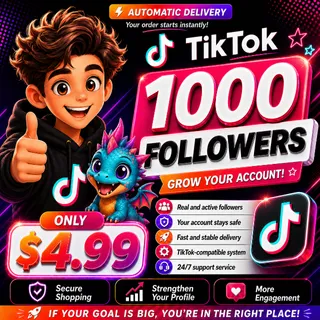 Premium TikTok Growth – 1000 Followers for $4.99