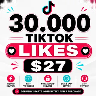 TikTok Likes 30,000