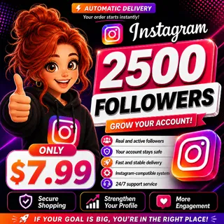 Instagram 2500 Followers 🚀 Only $7.99 – Instant Delivery ⚡