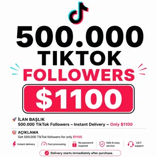 TikTok Followers 500,000
