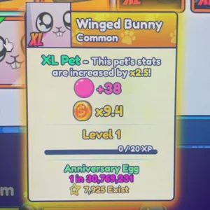 XL WINGED BUNNY BGSI