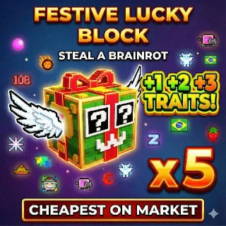 5x FESTIVE LUCKY BLOCK