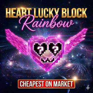 RAINBOW HEART LUCKY BLOCK