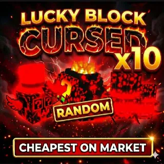 10x LUCKY BLOCK CURSED👹