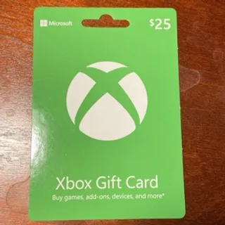 $25 Xbox card