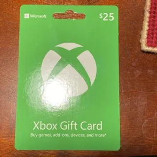 $25 Xbox card