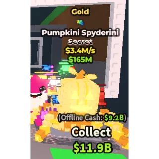 gold pumpkini spyderini