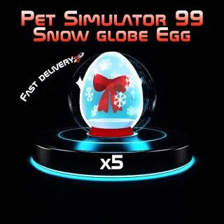 snow globe egg