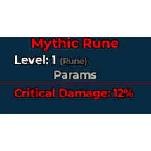 dungeon leveling mythic crit rune