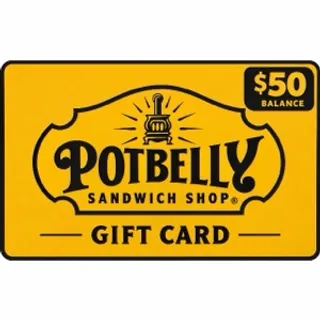 $50.00 USD POTBELLY SANDWICH SHOP GIFT CARD
