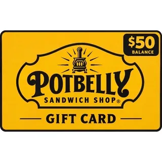 $50.00 USD POTBELLY SANDWICH SHOP GIFT CARD