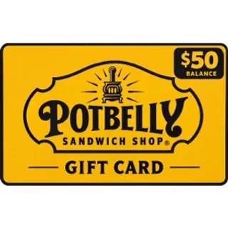 $50.00 USD POTBELLY SANDWICH SHOP GIFT CARD