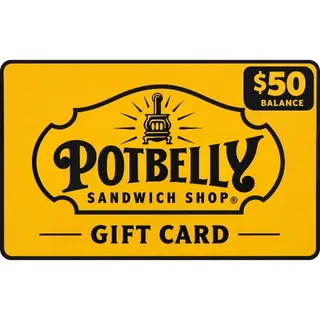 $50.00 USD POTBELLY SANDWICH SHOP GIFT CARD