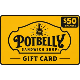 $50.00 USD POTBELLY SANDWICH SHOP GIFT CARD